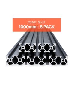 VEVOR 5PCS 1000mm T-Slot 2040 Aluminum Extrusion Anodized Linear Rails for CNC and 3D Printer Frames