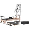 VEVOR Wooden Pilates Reformer Machine  Home Gym Fitness Equipment for Full Body Workout