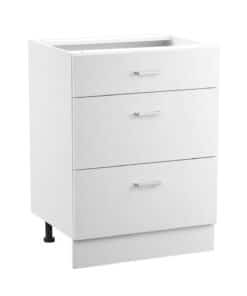 VEVOR Shaker Base Cabinet 61cm W x 48cm D x 81cm H with 3 Drawers