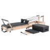 VEVOR Foldable Wooden Pilates Reformer Machine for Home Gym  Compact Fitness Equipment for Full Body Workout
