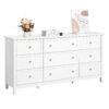 VEVOR 9 Drawer Wooden Dresser with Sliding Drawers and Anti Tip Safety Device