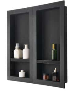 VEVOR Recessed Shower Niche 40.6 x 81.3 cm Double Wall Shelf for Bathroom Storage