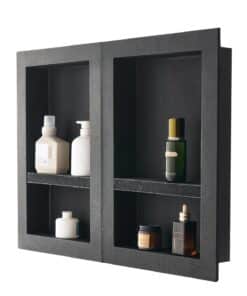 VEVOR Recessed Shower Niche 40.6 x 61 cm Double Wall Shelf – Waterproof Bathroom Storage Organizer