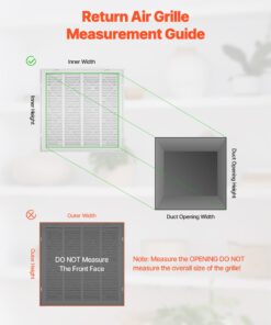 Подходит для отверстия воздуховода 50 x 50 см