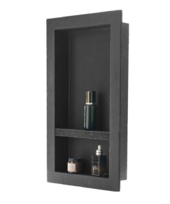 VEVOR Recessed Shower Niche 40.6 x 71.1 x 10.2 cm Wall-Mounted Bathroom Shelf – Waterproof Storage Organizer