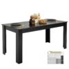 VEVOR 160cm Rectangular Wooden Dining Table for 4 6 People  Modern Kitchen Table