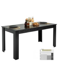 VEVOR 160cm Rectangular Wooden Dining Table for 4-6 People – Modern Kitchen Table