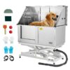 VEVOR 127cm Electric Dog Grooming Bath Tub with Water Filter