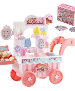 Игрушка-тележка для мороженого VEVOR Pink для детей в возрасте 3+