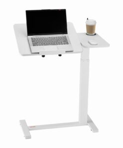 VEVOR Adjustable Overbed Table with Flip Top