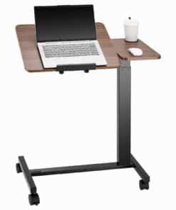 VEVOR Mobile Overbed Table with Adjustable Flip Desktop