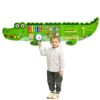 Настенная панель VEVOR Crocodile Sensory Busy Board с 9 Видами деятельности для Детей, Обучающая Игрушка Монтессори