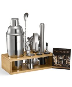 VEVOR 10-Piece Stainless Steel Cocktail Shaker Set – Bartender Kit with Bar Tools