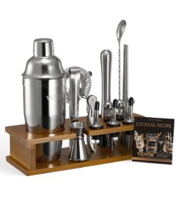 VEVOR 18-Piece Stainless Steel Cocktail Shaker Set – Bartender Kit with Bar Tools