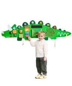 VEVOR Dinosaur Sensory Wall Panel with 11 Activities – Interactive Busy Board for Kids' Motor Skills & Learning