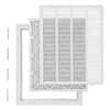 VEVOR atgriezes gaisa filtra režģis ar filtru 508 x 635 mm kanāla atverei