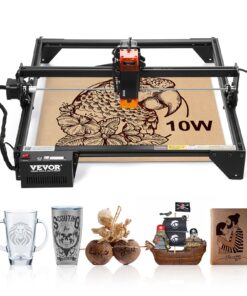 VEVOR 10W Laser Engraving Machine with Compressed Spot and Eye Protection – Desktop Engraver for Wood