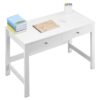 VEVOR White Kids Study Desk with Drawers  Compact Childrens Desk for Bedroom or Study Area