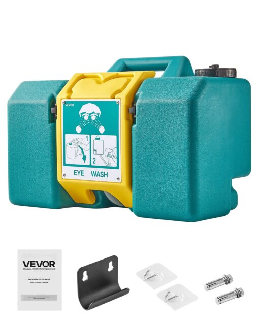 VEVOR 30L Portable Emergency Eye Wash Station OSHA Approved Eyewash for Workplace Safety
