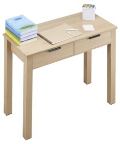 VEVOR Kids Study Desk with Drawer – Light Wood Small Desk for Bedroom or Study Room