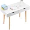 VEVOR Kids Wooden Study Desk with Drawer  Small White  Wood Table for Bedroom or Study Room