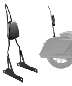 VEVOR Motorcycle Backrest Sissy Bar for Harley-Davidson Dyna – Comfortable Passenger Support with Durable Steel Frame
