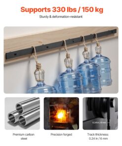 Рельсовая система из Черной Стали для Одиночной Деревянной двери