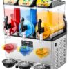 VEVOR Commercial Slushy Machine with 3x15L Tanks  Frozen Drink