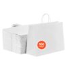 VEVOR White Kraft Paper Bags with Handles 100pcs 40x15x30cm Reusable Gift  Shopping Bags