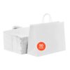 VEVOR White Kraft Paper Bags with Handles 50pcs