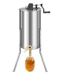 VEVOR 2-Frame Manual Honey Extractor – Stainless Steel Beekeeping Spinner for Honey Harvesting
