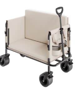 VEVOR Foldable Utility Wagon Cart and Bench