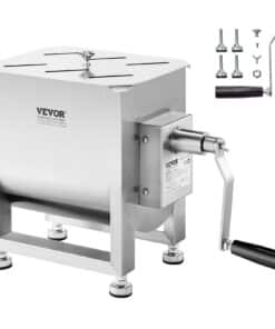 VEVOR 15L Manual Meat Mixer – Stainless Steel Sausage Mixing Tank for Up to 6.8kg Meat