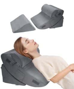 VEVOR 4-Piece Adjustable Orthopedic Bed Wedge Pillow Set for GERD