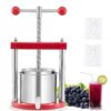 VEVOR 165L Manual Stainless Steel Fruit and Wine Press for Home Wine Making