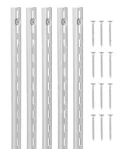 VEVOR 99cm Adjustable Steel Wall-Mounted Shelf Pilaster Track