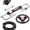 VEVOR 667kW Hydraulic Outboard Steering Kit for Marine Boats  Complete Boat Hydraulic Steering System