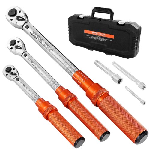 VEVOR 3 Piece Click Torque Wrench Set with 14
