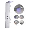 VEVOR Stainless Steel Shower Panel Tower with Rainfall Head and 5 Spray Modes  Wall Mounted Bathroom Column