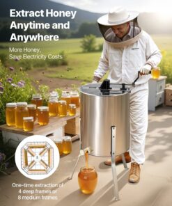 4/8 Frame Stainless Steel Beekeeping Spinner