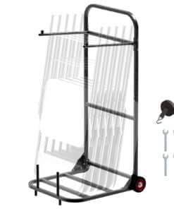 VEVOR Push-Style Folding Chair Rack Cart for 10 Chairs