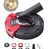 VEVOR 125mm Angle Grinder Dust Shroud with 6 Clamping Washers and 125mm Grinding Wheel for Dust Free Grinding
