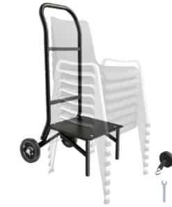VEVOR Push-Style Folding Chair Rack Cart for 10 Chairs