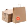 VEVOR Black Kraft Paper Bags with Handles