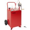 VEVOR 75L Portable Fuel Caddy with Manual Pump  Red Gasoline  Diesel Storage Tank for Easy Refueling