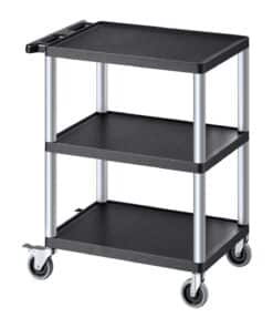 VEVOR 3-Shelf Utility Service Cart with Wheels