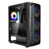 Игровой корпус VEVOR Mid Tower ATX для ПК с 4-кратными 120-мм вентиляторами ARGB