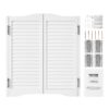 VEVOR Swinging Cafe Doors 813x914 cm White Pine Wood with Hinges and Mounting Hardware  Saloon Style Interior Doors