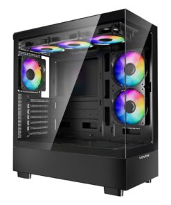 VEVOR Mid-Tower ATX Gaming PC Case with 6×120 mm PWM ARGB Fans