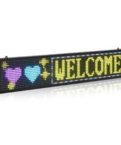 VEVOR 101x20cm Programmable LED Display Board P10 Full Color Scrolling Message Sign
